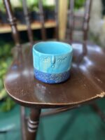 Zdjęcie doniczki Osłonka Etno niebieska 9x8 cm ujęcie 2