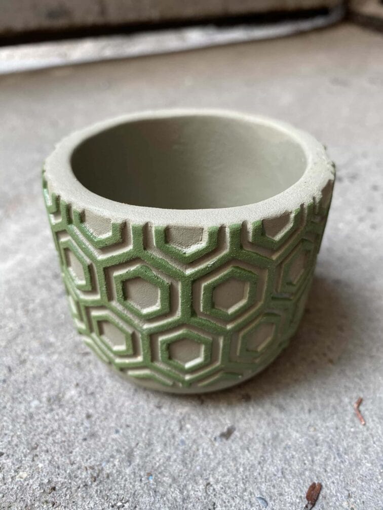 Zdjęcie Osłonka Heksagon 6x6 cm w kategorii doniczki, ujęcie 2