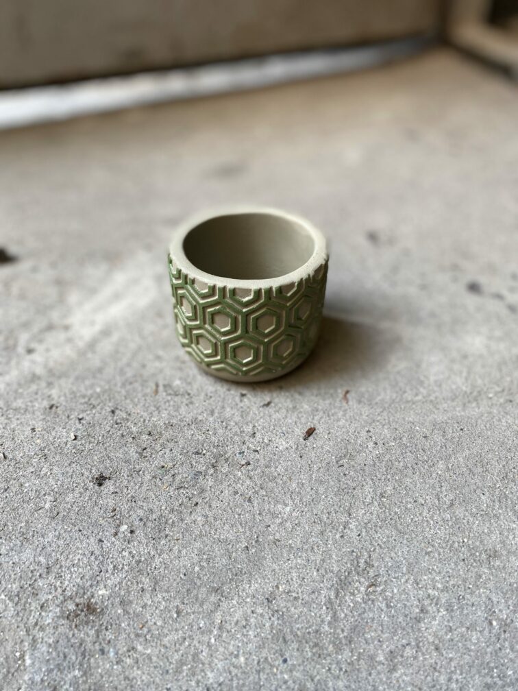 Zdjęcie Osłonka Heksagon 6x6 cm w kategorii doniczki, ujęcie 3