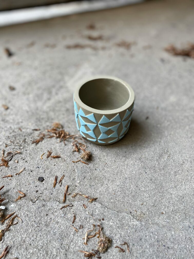 Zdjęcie Osłonka Maska 6x6 cm w kategorii doniczki, ujęcie 2