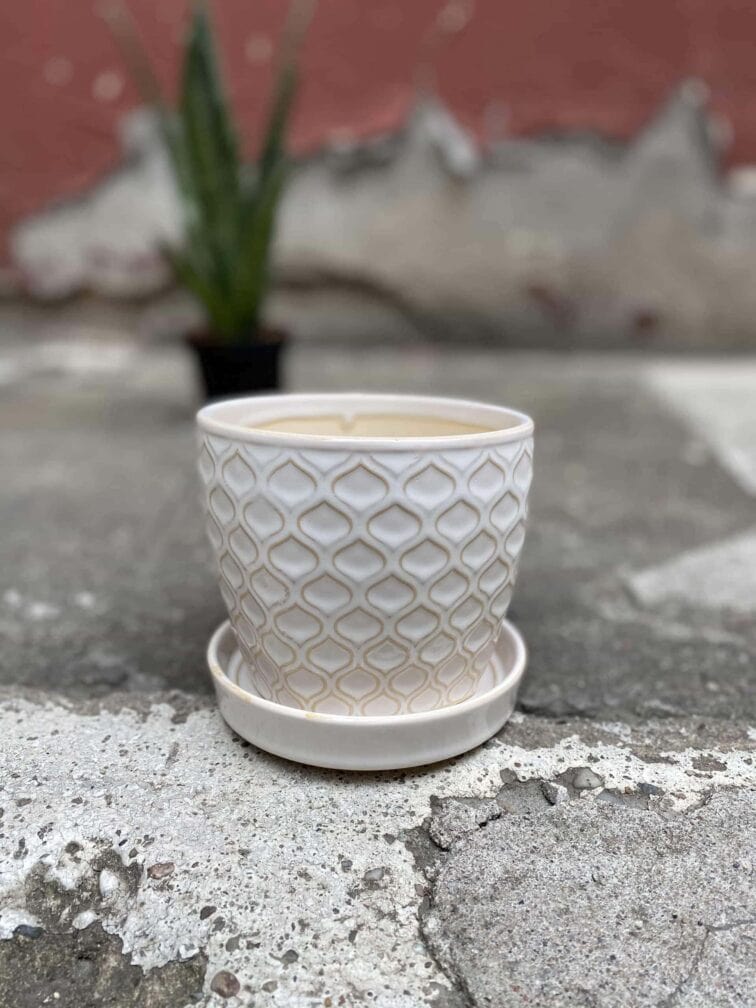 Zdjęcie Osłonka Topaz Creme 11x10 cm w kategorii doniczki, ujęcie 1