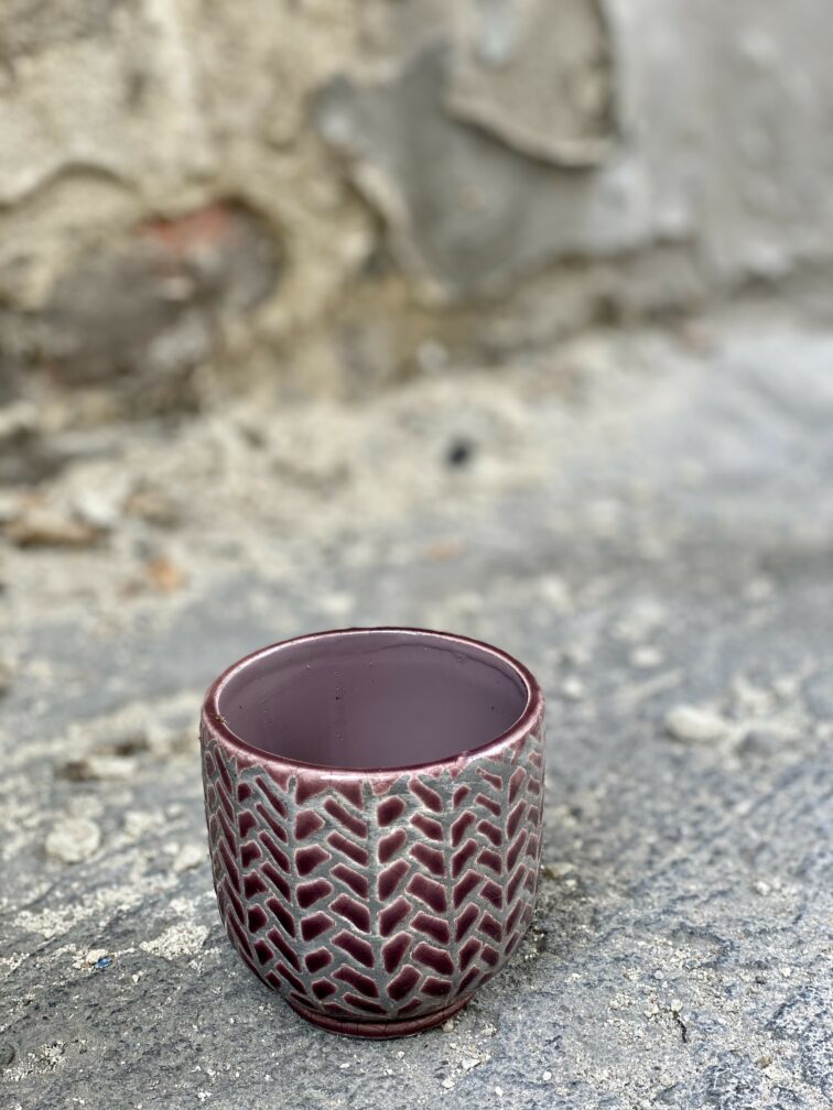 Zdjęcie Osłonka Fishbone 6x7 cm w kategorii doniczki, ujęcie 1