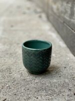 Zdjęcie doniczki lub oslonki: Osłonka Fishbone Green 6x7 cm, ujęcie 3