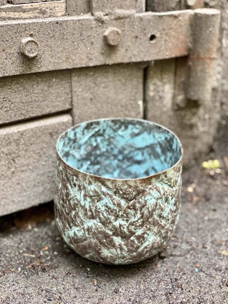 Zdjęcie doniczki lub oslonki: Osłonka Iron 12x12 cm, ujęcie 1