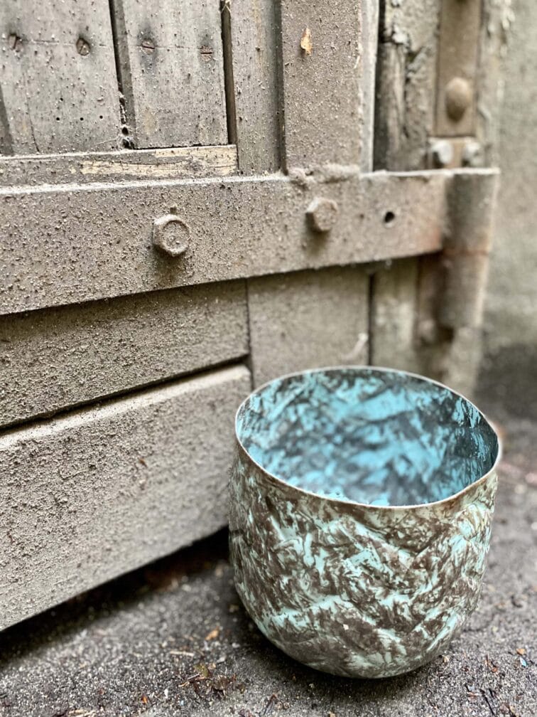 Zdjęcie doniczki lub oslonki: Osłonka Iron 12x12 cm, ujęcie 3