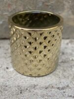 Zdjęcie doniczki lub oslonki: Osłonka Togo Gold 12x13 cm, ujęcie 1