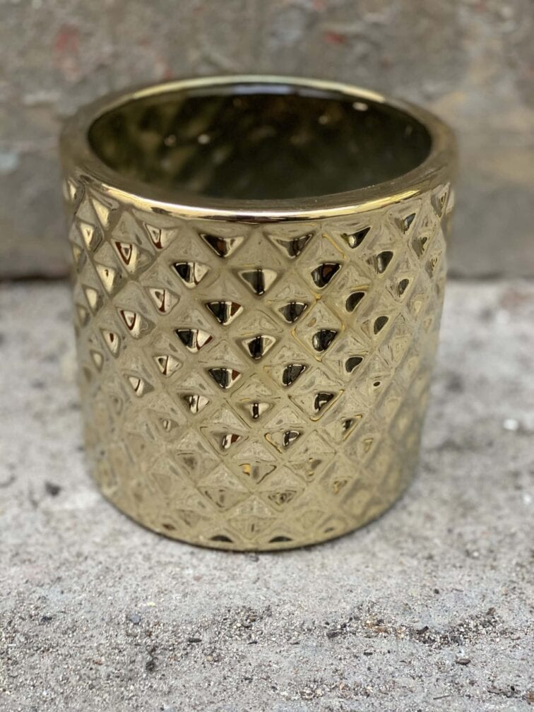 Zdjęcie doniczki lub oslonki: Osłonka Togo Gold 12x13 cm, ujęcie 1