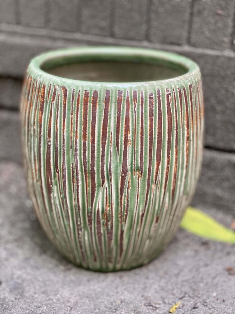 Zdjęcie doniczki lub oslonki: Osłonka Cinder Green 16x22 cm, ujęcie 1