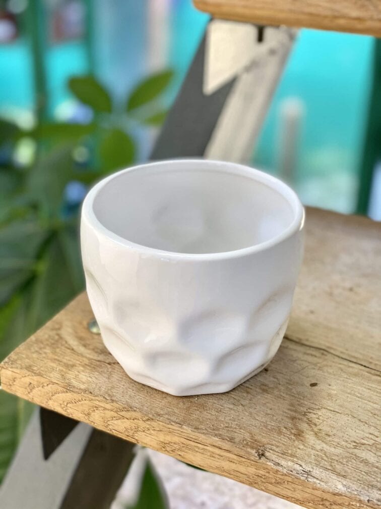 Zdjęcie doniczki lub oslonki: Osłonka Dodo White 10x10&nbsp;cm, ujęcie 1