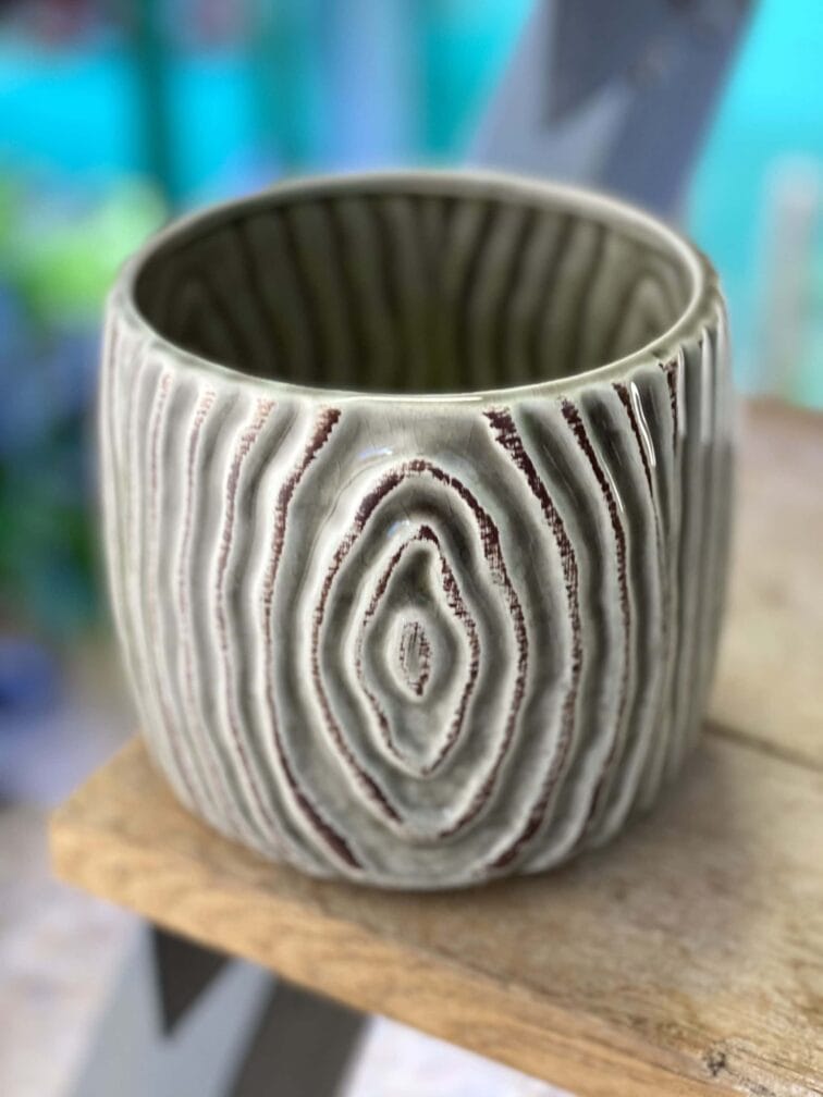 Zdjęcie doniczki lub oslonki: Osłonka Kora Grey 11x12&nbsp;cm, ujęcie 1