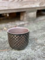 Zdjęcie doniczki lub oslonki: Osłonka Retro Black 9x9&nbsp;cm, ujęcie 1