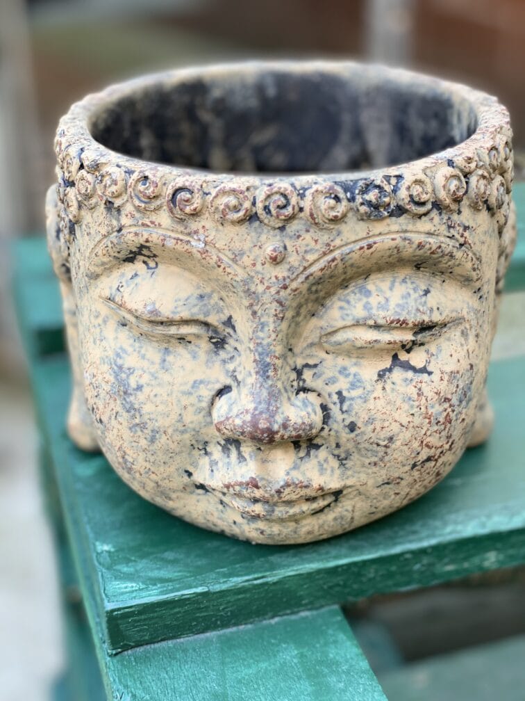 Zdjęcie doniczki lub oslonki: Osłonka Buddha 11x11&nbsp;cm, ujęcie 1