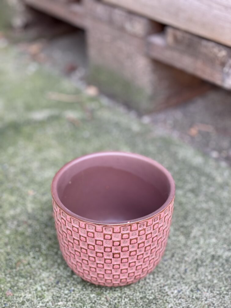 Zdjęcie doniczki lub oslonki: Retro Pink 9x9&nbsp;cm, ujęcie 3