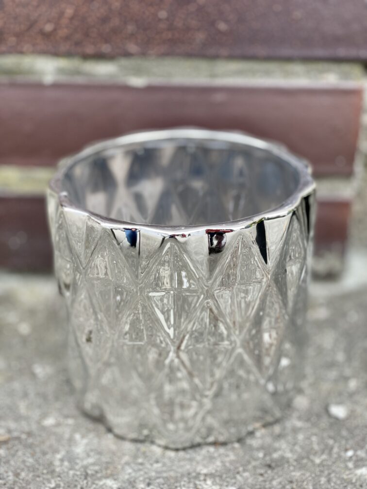Zdjęcie doniczki lub oslonki: Osłonka Cylinder Silver 12x13&nbsp;cm, ujęcie 3