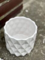 Zdjęcie doniczki lub oslonki: Osłonka Cylinder White 12x13&nbsp;cm, ujęcie 3