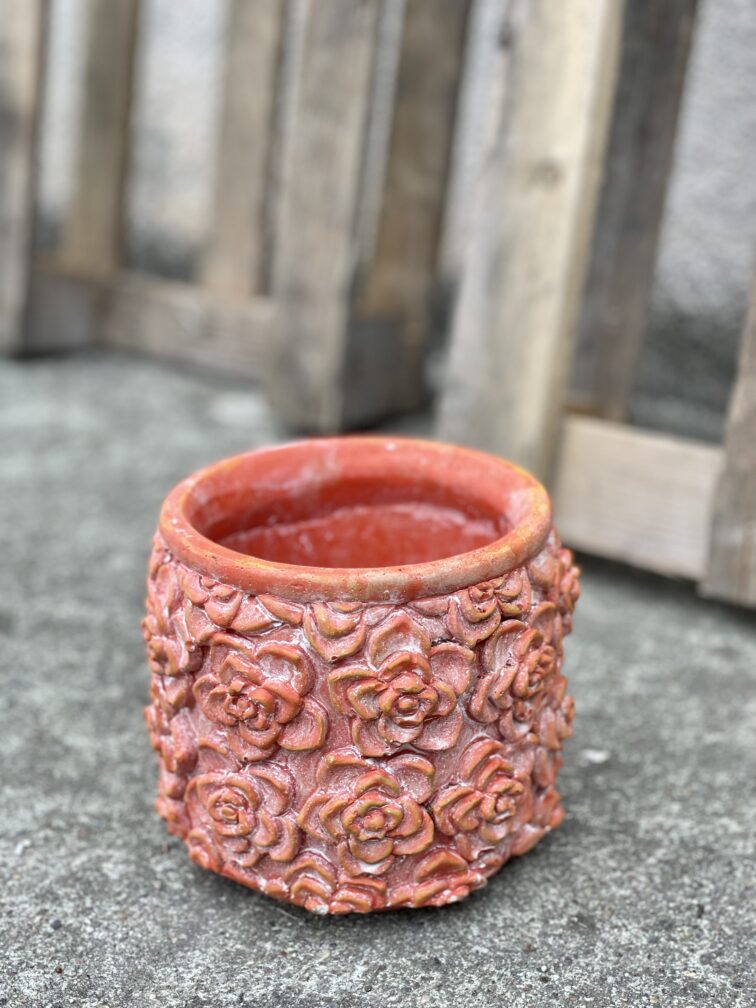 Zdjęcie doniczki lub oslonki: Orange Rose 13x17&nbsp;cm, ujęcie 3