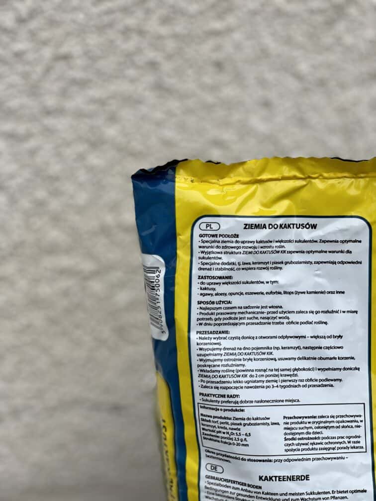 Zdjęcie akcesoria Podłoże do kaktusów i sukulentów KiK Krajewscy 5l, ujęcie 2