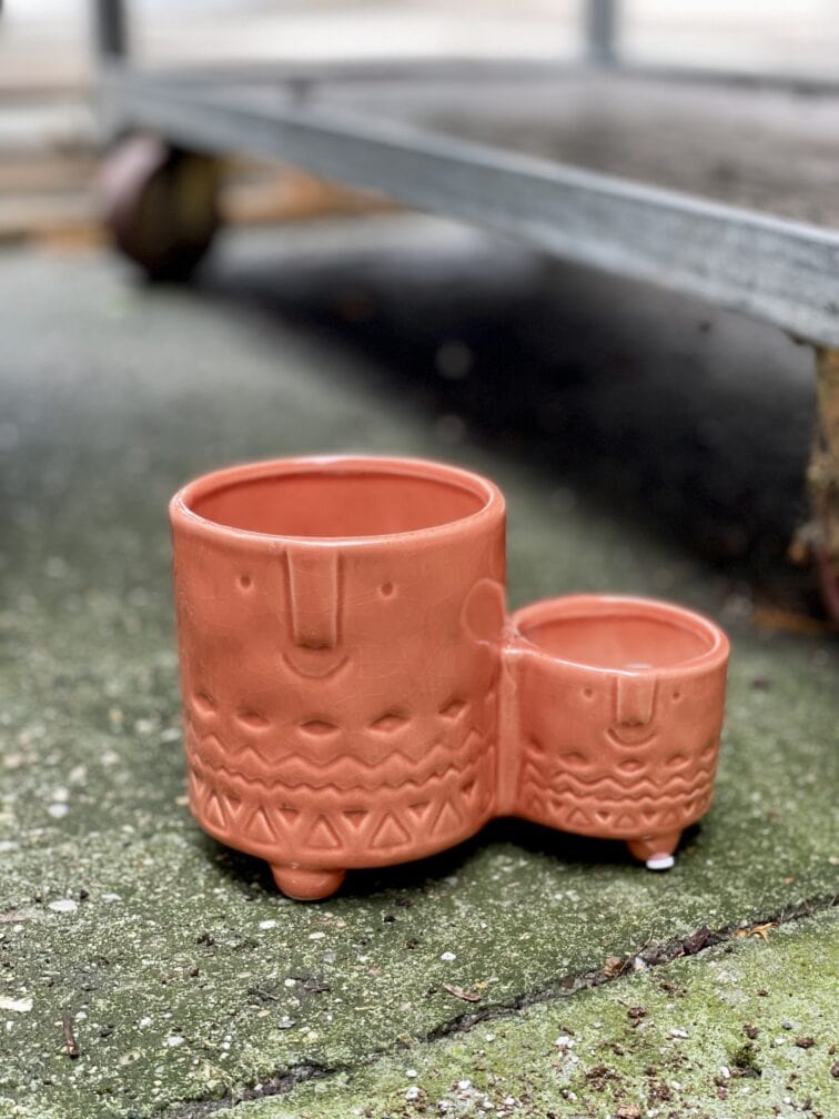 Zdjęcie doniczki lub oslonki: osłonka twins orange 5 × 6 cm, ujęcie 1