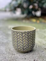 Zdjęcie doniczki lub oslonki: Osłonka Fishbone Woods 12 × 13 cm, ujęcie 1