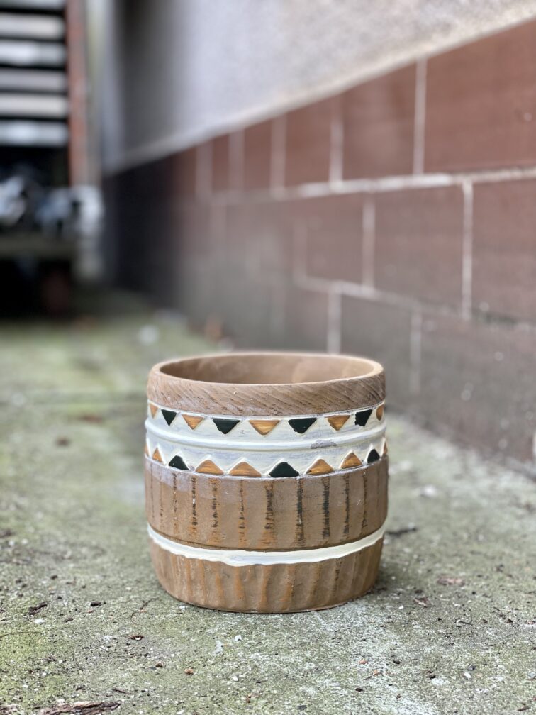 Zdjęcie doniczki lub oslonki: Osłonka Barrel 12 × 12 cm, ujęcie 1