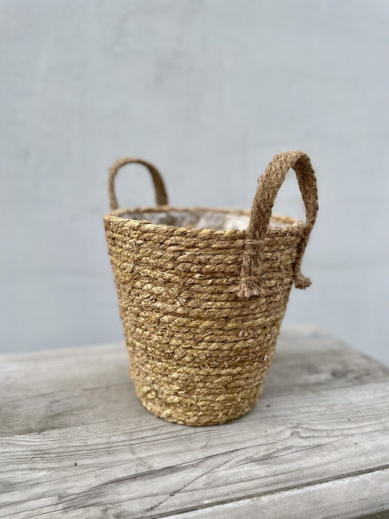 Zdjęcie doniczki lub oslonki: Oslonka basket handles 20 × 22 cm, ujęcie 1