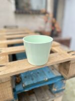 Zdjęcie doniczki lub oslonki: Osłonka Tumbler Mięta 11x10 cm, ujęcie 1