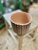 Zdjęcie doniczki lub oslonki: Osłonka Fishbone Peach 12x13 cm, ujęcie 3