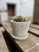 Zdjęcie doniczki lub oslonki: Osłonka rubbed White 10x10 cm, ujęcie 3