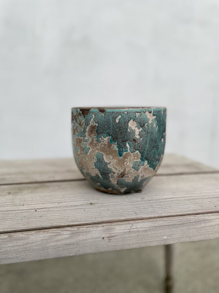 Zdjęcie doniczki lub oslonki: Oslonka stain Blue 13x14cm, ujęcie 1