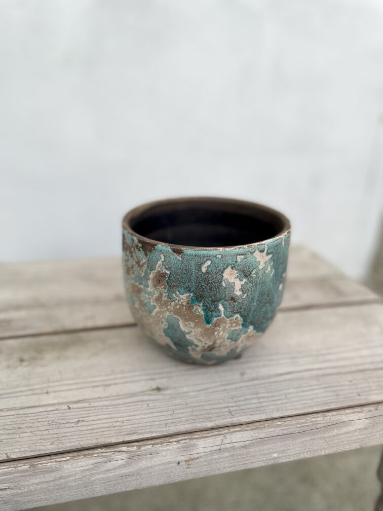 Zdjęcie doniczki lub oslonki: Oslonka stain Blue 13x14cm, ujęcie 2