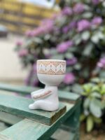 Zdjęcie doniczki lub oslonki: Osłonka Lazy boy White 6x12 cm, ujęcie 4