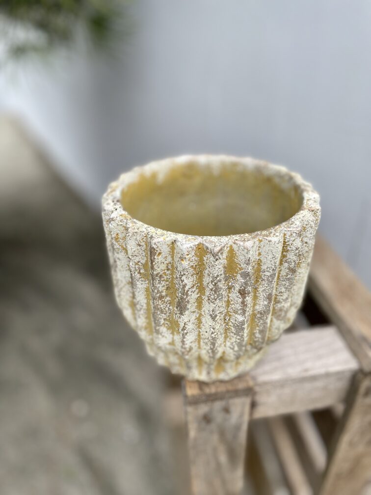 Zdjęcie doniczki lub oslonki: Osłonka Silver stone 12 × 14 cm, ujęcie 1