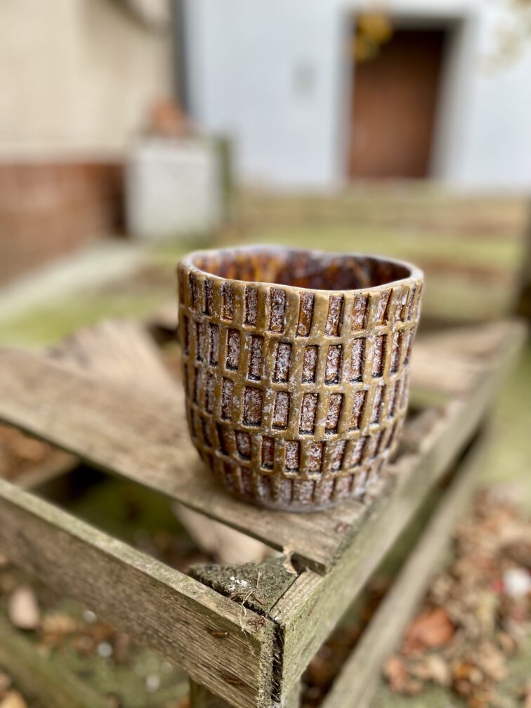 Zdjęcie doniczki lub oslonki: Osłonka Belgian waffle 12 × 13 cm, ujęcie 1
