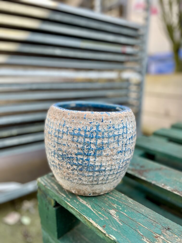 Zdjęcie doniczki lub oslonki: Osłonka Rustic blue18, ujęcie 1