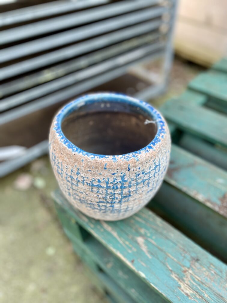Zdjęcie doniczki lub oslonki: Osłonka Rustic blue18, ujęcie 3