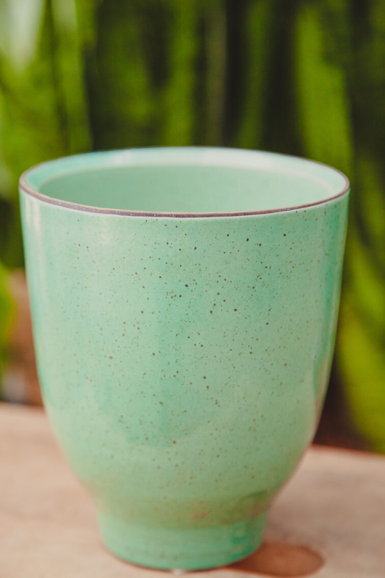 Zdjęcie doniczki lub oslonki: Osłonka Crus Granila Green 12 × 14 cm, ujęcie 1